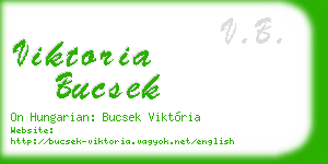 viktoria bucsek business card